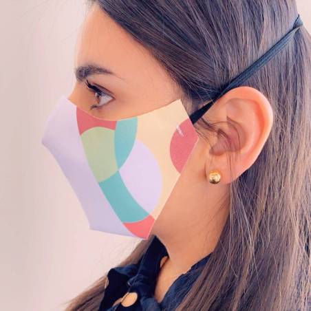 Masque Coloré Protection Coronavirus (x5 unités)