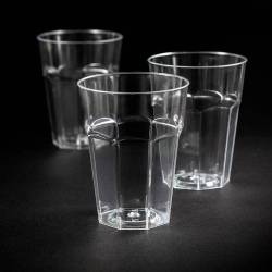 Verre plastique réutilisable transparent 200ml REF/52770