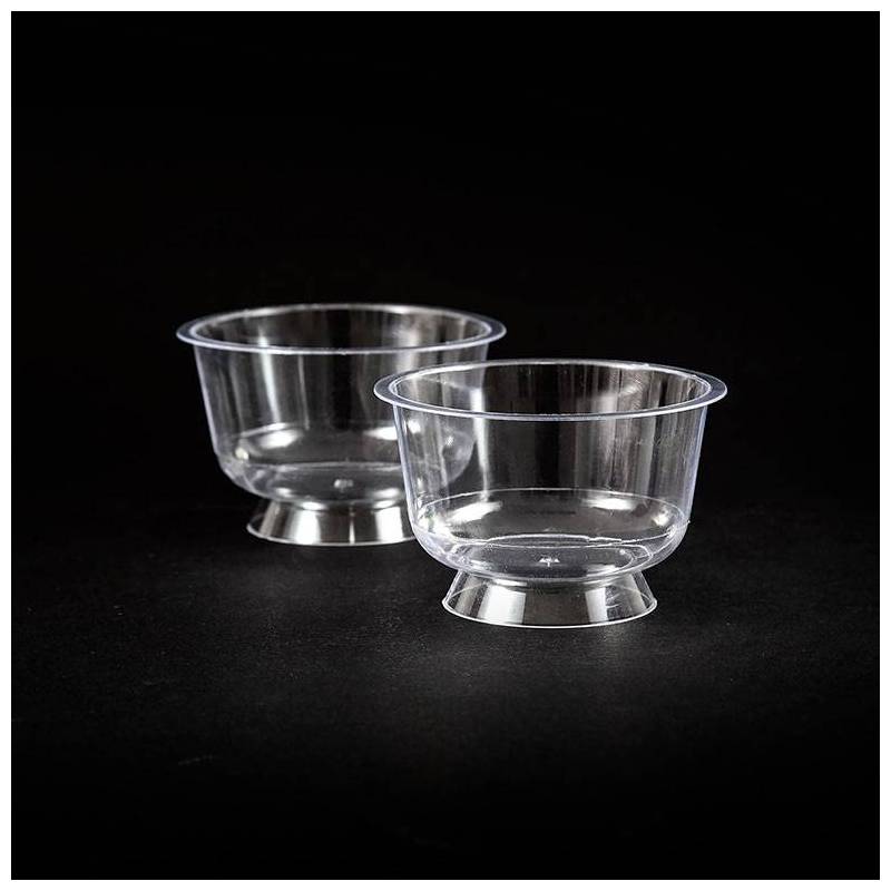 coupe a dessert sur pied - en plastique - resistant au froid coupe a dessert sur pied - en plastique - resistant au froid