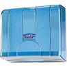 Distributeur Essuie-Mains - Compact - Plis en Z Bleu Transparent