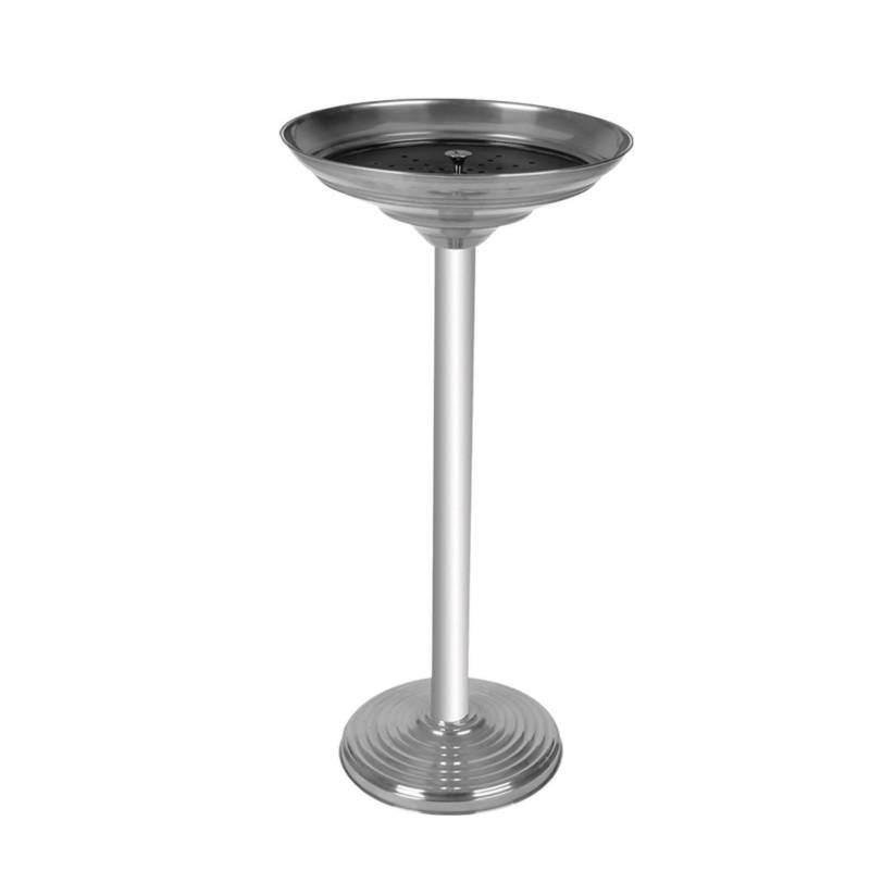 Cendrier Ouvert sur Pied - 66 cm - Inox