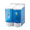 Double Distributeur de Savon - Mini - Bleu Transparent