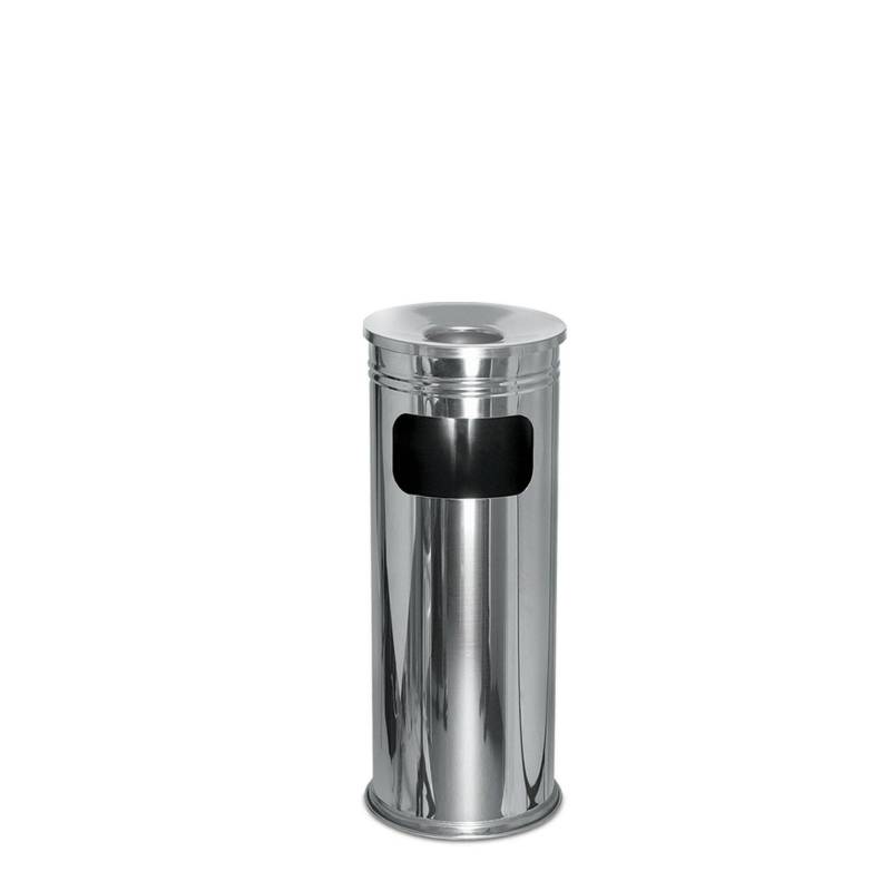 Cendrier + Poubelle en Colonne - 16 L - Inox Cendrier + Poubelle en Colonne - 16 L - Inox