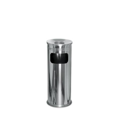 Cendrier + Poubelle en Colonne - 16 L - Inox Cendrier + Poubelle en Colonne - 16 L - Inox