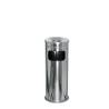 Cendrier + Poubelle en Colonne - 16 L - Inox