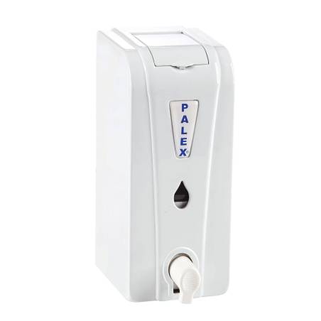 Distributeur de Savon Mousse - Compact - avec Poussoir - 550 ml - Blanc Distributeur de Savon Mousse - Compact - avec Poussoir - 550 ml - Blanc