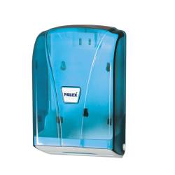 Mini Distributeur de Papier Toilette - Pli Z - Bleu Transparent