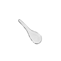 Petite Cuillere Glace Transparente - Plastique - 12 cm - colis x2000