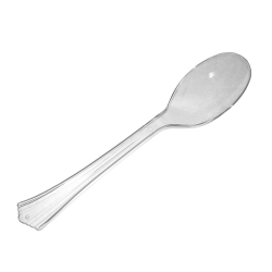 Petite Cuillere Glace Transparente - Plastique - 12 cm - colis x2000