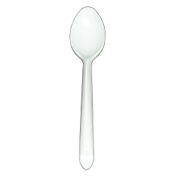 Petite Cuillere Glace Transparente - Plastique - 12 cm - colis x2000