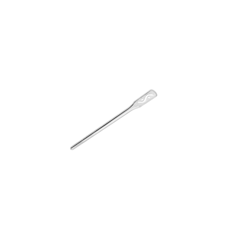 Touillette plate cristal transparente en plastique - 105 mm