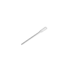 Touillette plate cristal transparente en plastique - 105 mm