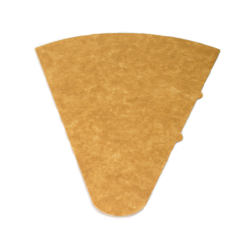 boite emballage crepe carton triangulaire recyclable 25x22x5cm - crepe à emporter - à plat