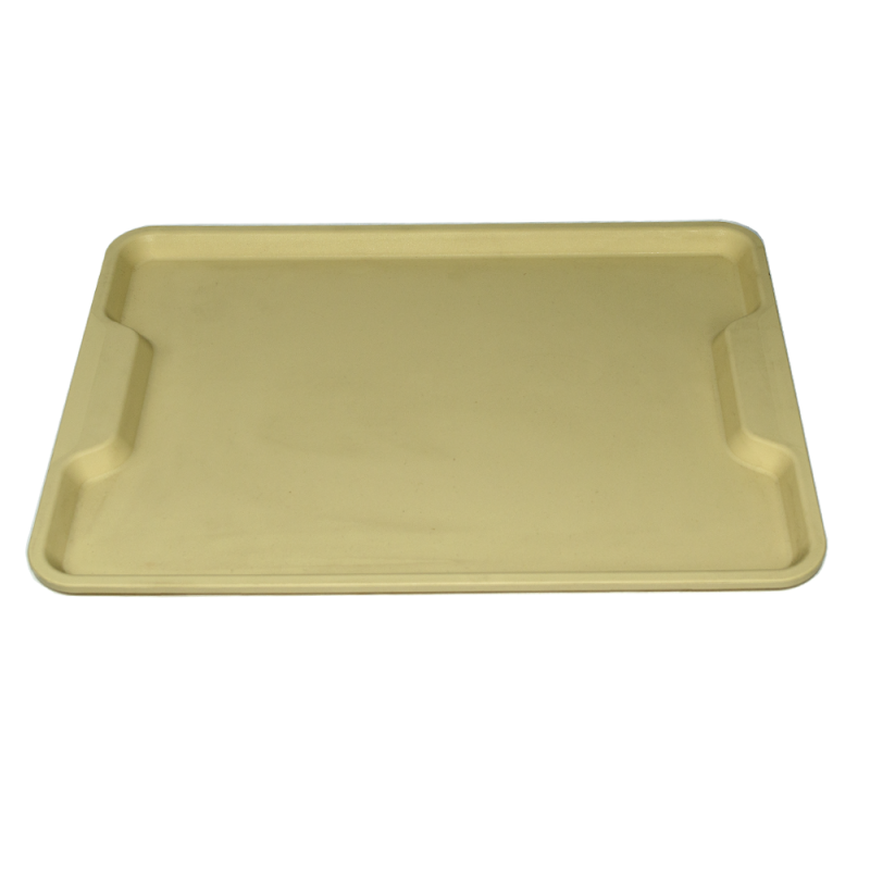 Plateau de service avec poignées - beige Plateau de service avec poignées - beige