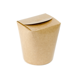 pot a pates en carton kraft brun - 1000 ml