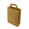 sac en papier kraft - 22x10x32 cm - poignees plates