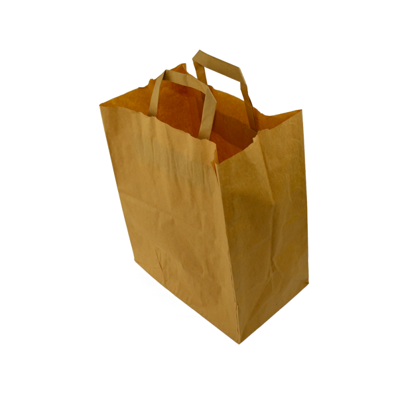 sac kraft ultra résistant - 27x17x33 cm - poignees plates sac kraft ultra résistant - 27x17x33 cm - poignees plates