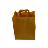 sac kraft ultra résistant - 27x17x33 cm - poignees plates - vue de face
