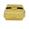 Boite Burger Deluxe Jaune - 14 cm - face