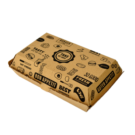 emballage ondulé carton hamburger
