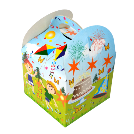 Boite menu enfant fast food - modele fete Boite menu enfant fast food - modele fete