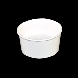 pot a glace Carton Blanc ecologique recyclable - 2 boules - 160 ml