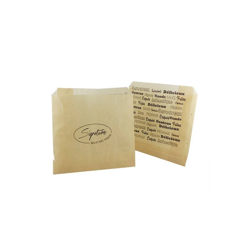 Sachet Papier Signature pour Frites - 16x16 cm cashshopping Sachet Papier Signature pour Frites - 16x16 cm cashshopping