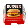 Boite Burger Rouge - 8,5 cm - (colis x 950 unités)