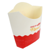 cornet frites carton kraft blanc et rouge