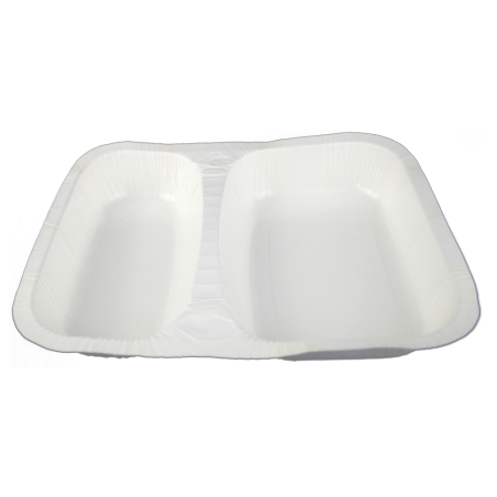 Barquette scellable SI16 - 2 cpts - 450|650 ml - par 130