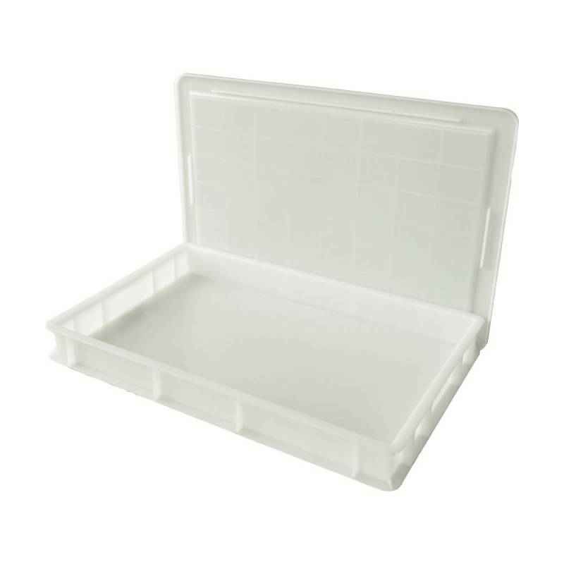 bac a pâtons alimentaire blanc avec son couvercle 60x40x7cm bac a pâtons alimentaire blanc avec son couvercle 60x40x7cm