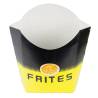 Cornet Frites Noir et Jaune - XL 14,5 cm