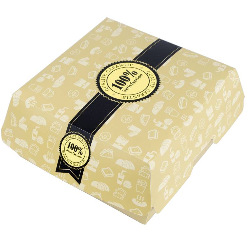 Boite Burger Deluxe Jaune - 14 cm - x180