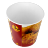 Bucket Seau carton recyclable pour Pieces de Poulets frits fritures grand format fastfood restauration professionnel