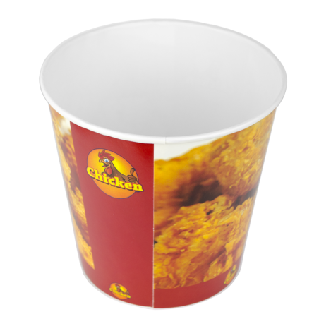 Bucket Seau carton recyclable pour Pieces de Poulets frits fritures grand format fastfood restauration professionnel