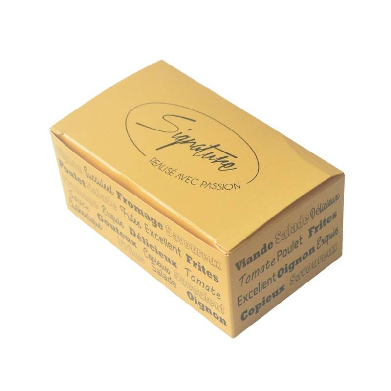 Boite nuggets Small - Signature® - 14.5 cm - face - en carton