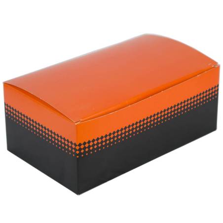 Boite Nuggets - Small 14.5 cm - Orange et Noir (colis x 500)