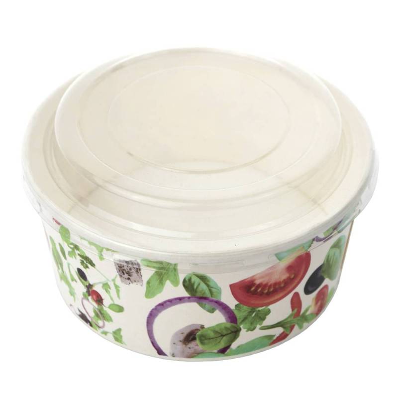 Saladier Illustre - Couvercle Transparent - 550/750/1100 ml
