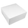 Boîte Gâteau Économique - Carton Blanc pour Patisserie 18x8 cm
