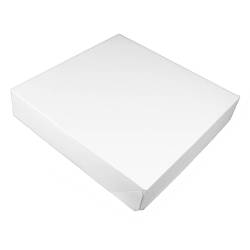 Boîte Gâteau Économique - Carton Blanc pour Patisserie 26x5 cm