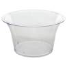 verrine jetable en plastique transparent rebord évasé