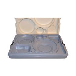 plateau repas isotherme livraison transport 6 compartiments