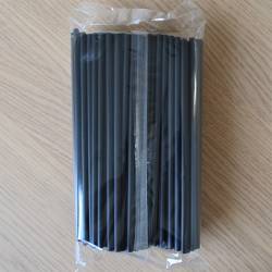 Pailles Noires ou blanches Plastique Recyclable boisson froide emporter soda