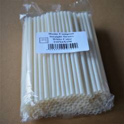 Pailles Noires ou blanches Plastique Recyclable boisson froide emporter soda