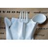 kit couverts blanches compostables en PLA jetable pas cher restauration professionnel